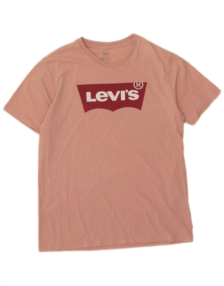 Levi's Herren-T-Shirt mit Grafik, Mittelrosa, Baumwolle