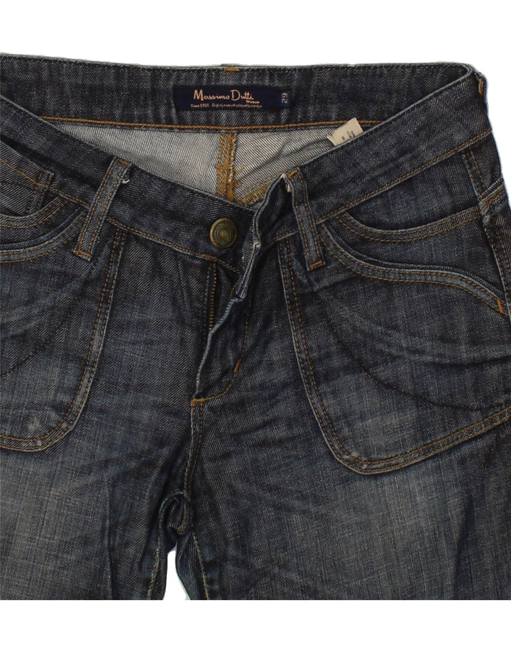 MASSIMO DUTTI Womens Straight Jeans W29 L27 Blue Cotton Vintage Massimo Dutti and Second-Hand Massimo Dutti from Messina Hembry 