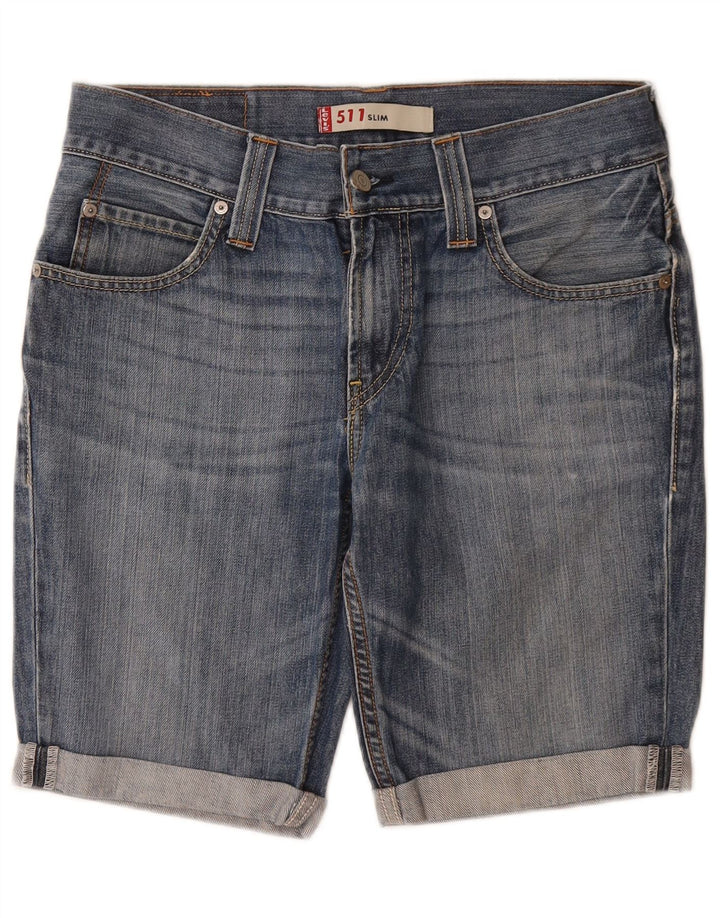LEVI'S Herren 511 Slim Denim Shorts W32 Mittelblaue Baumwolle