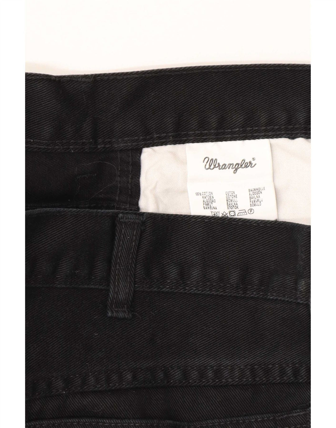 Wrangler Herren-Jeans mit normaler Passform, gerade Passform, W40, L32, schwarze Baumwolle