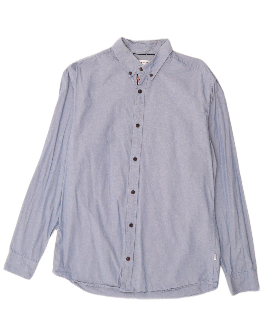 Jack & Jones Herrenhemd, groß, aus blauer Baumwolle