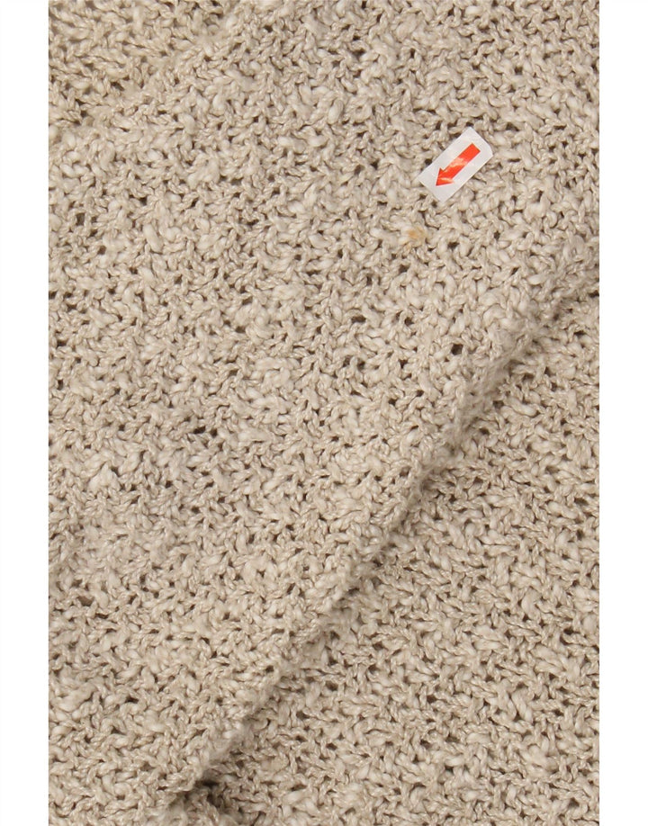 Tivoli Damen-Strickjacke in Übergröße, UK 14, Mittelbeige, Leinen