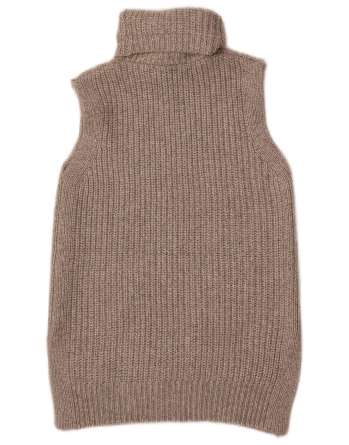 Marks & Spencer Damen Rollkragen-Tanktop UK 10 Small Grau Polyester