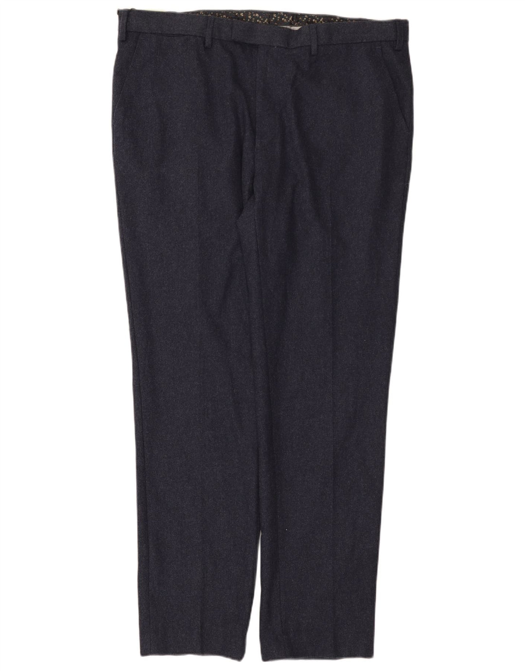 Marks & Spencer Herren Slim Chinohose W40 L33 Marineblaue Wolle