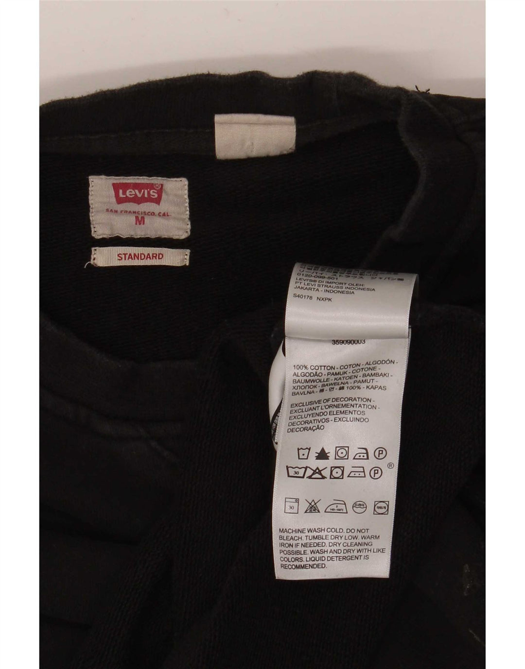 Levi's Damen Standard-Sweatshirt in Übergröße, Gr. 14, mittelschwarz