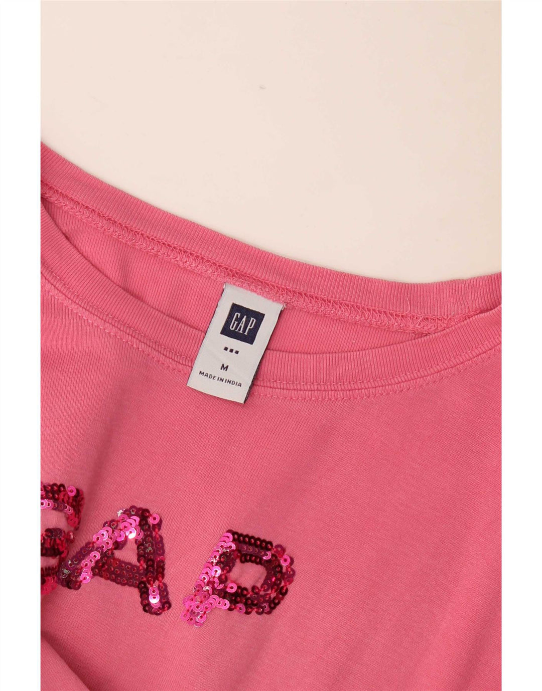 Gap Grafik-T-Shirt-Oberteil für Damen, UK 12, Mittelrosa