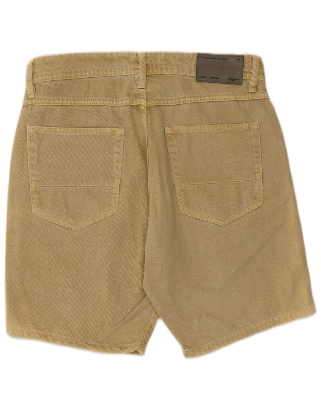 Zara Herren Jeansshorts EU 40 Medium W31 Beige Baumwolle