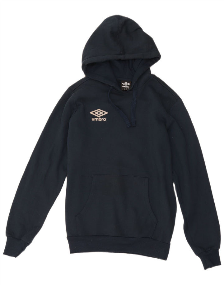 Umbro Herren-Kapuzenpullover aus Baumwolle in mittlerem Marineblau