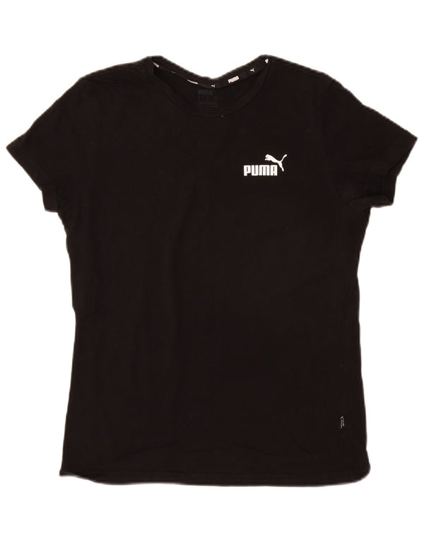 PUMA Damen T-Shirt Top UK 10 Small Schwarz