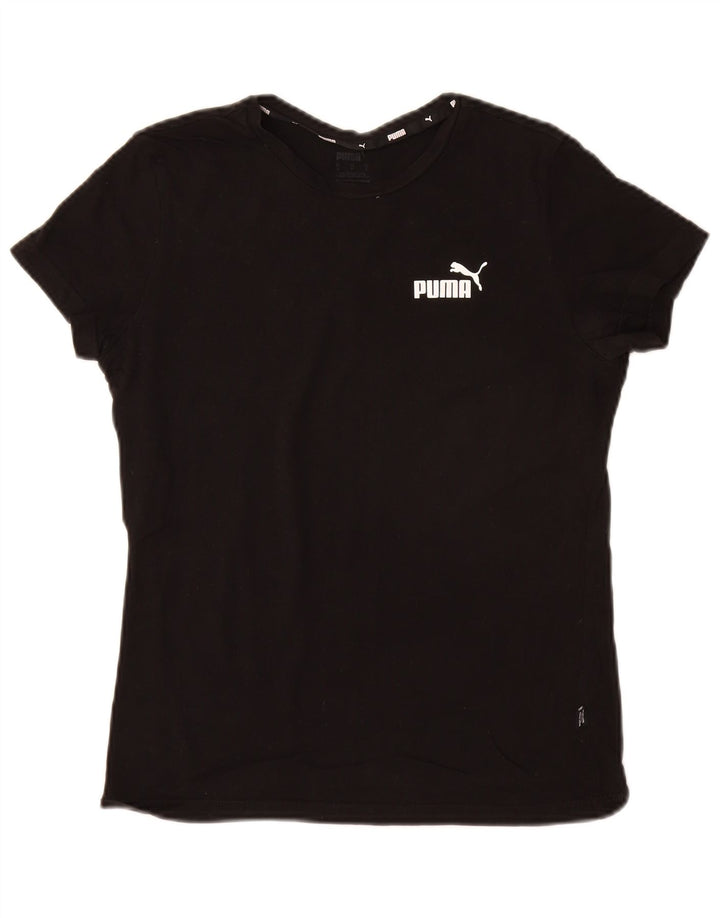 PUMA Damen T-Shirt Top UK 10 Small Schwarz
