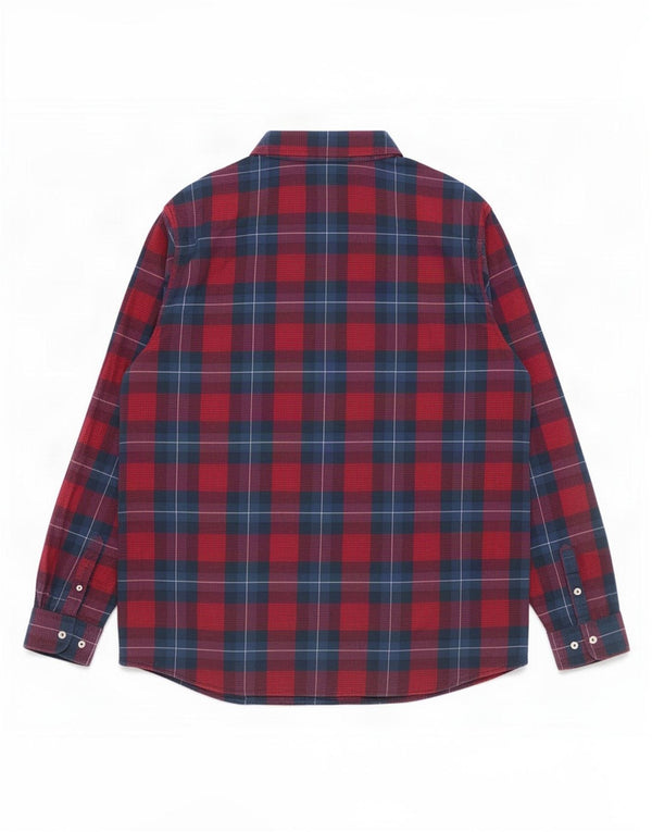 Timberland Herren Slim Fit Flanellhemd 2XL Marineblau kariert Baumwolle