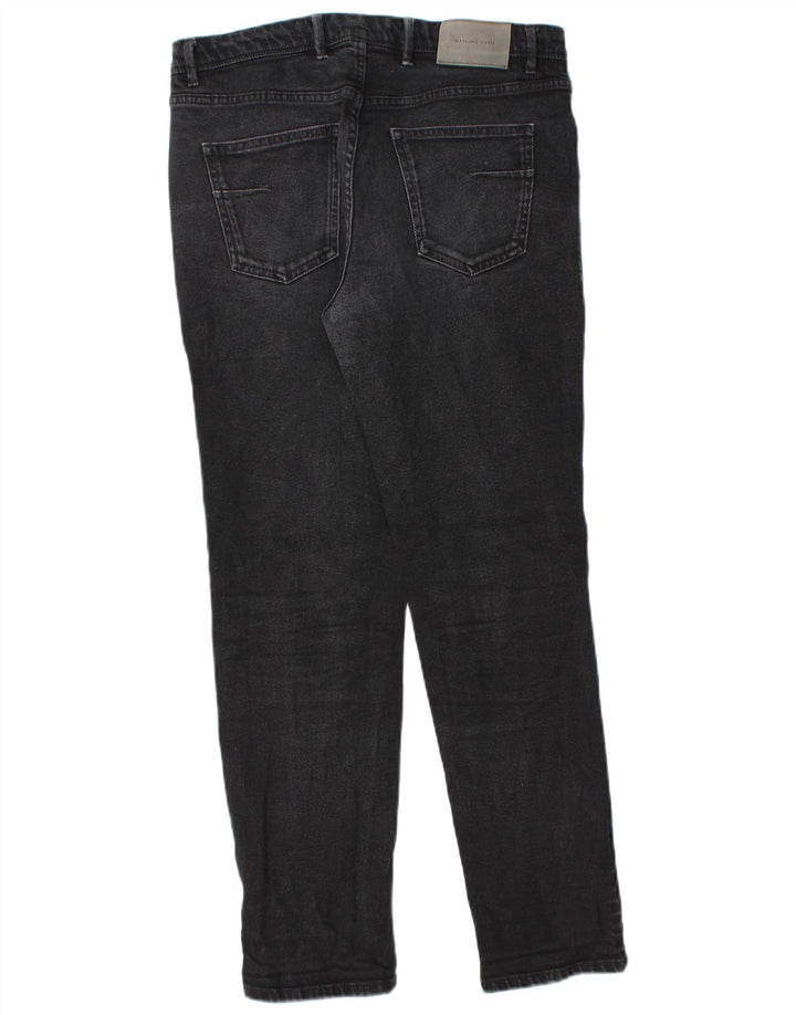 Massimo Dutti Herren Slim Jeans EU 40 Medium W31 L28 Schwarz