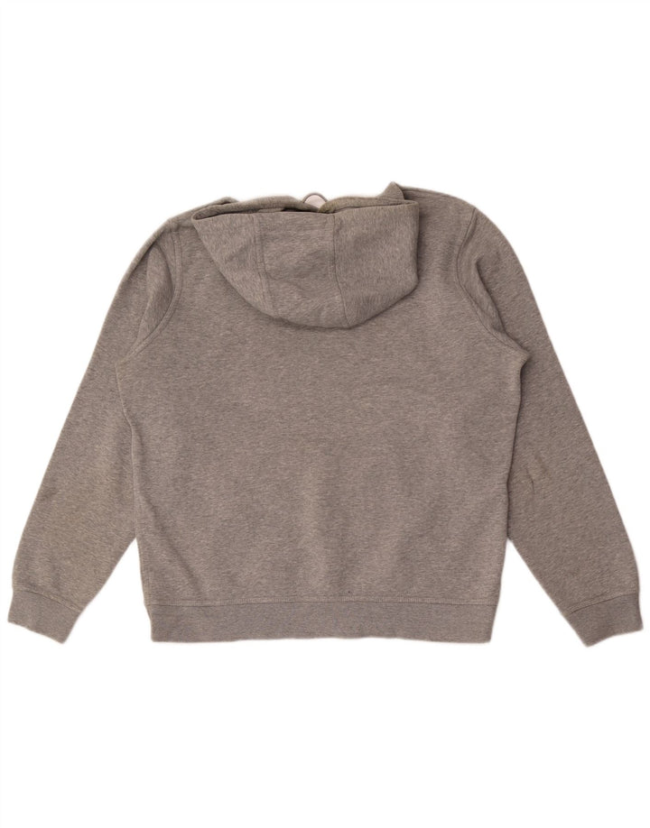 Nike Herren-Kapuzenpullover mit Grafik, groß, graue Baumwolle