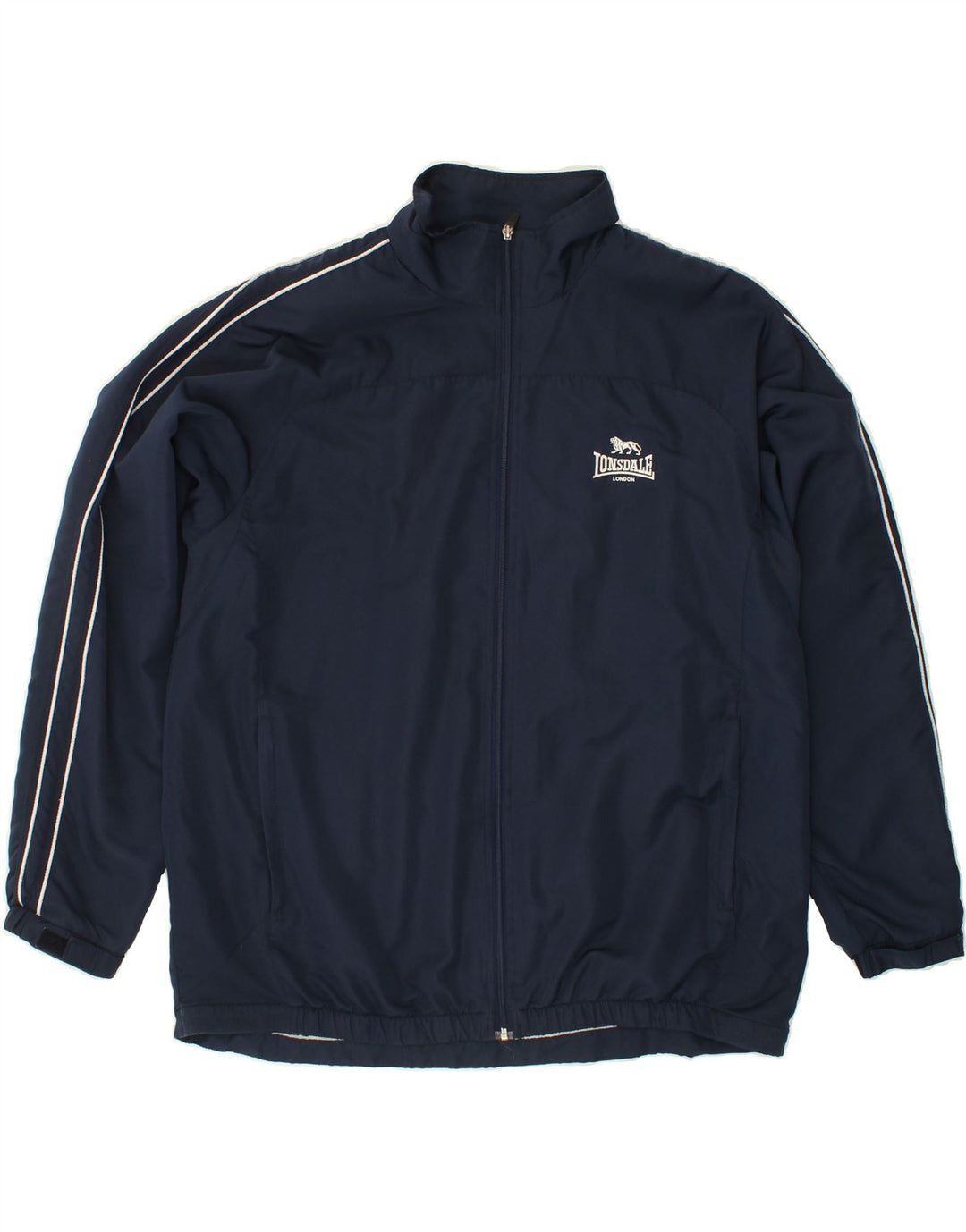 LONSDALE Herren-Trainingsanzug, Oberteil, Jacke, groß, marineblau, Polyester