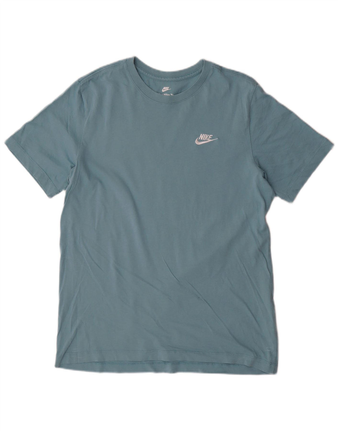 Nike Herren-T-Shirt aus mittelblauer Baumwolle