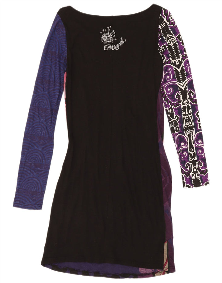Desigual Damen Etuikleid mit abstraktem Muster UK 12 Medium Mehrfarbig