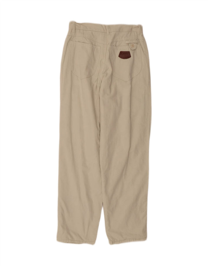 VINTAGE Womens Pegged Chino Trousers W26 L27 Beige Vintage Vintage and Second-Hand Vintage from Messina Hembry 