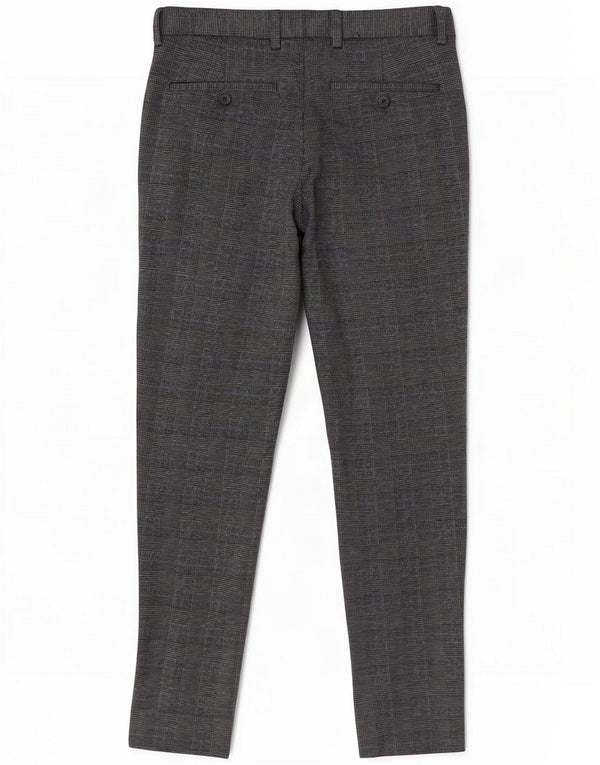Jack & Jones Herren Marco Slim Chino Hose W28 L27 Grauer Hahnentritt