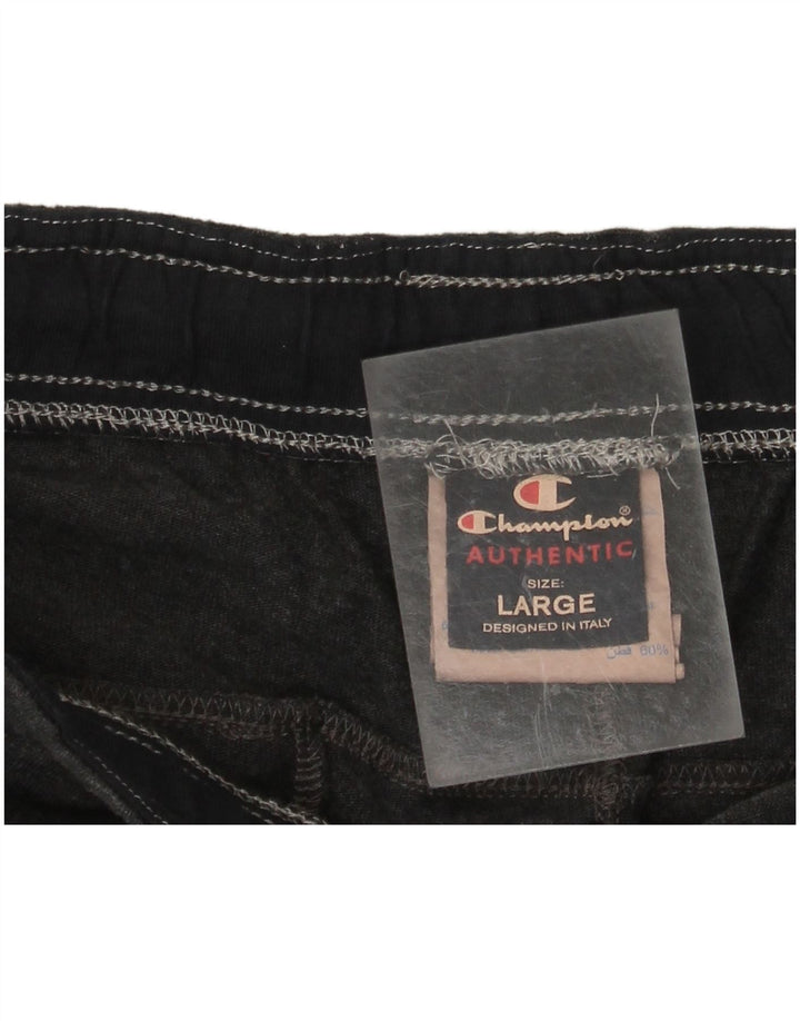 CHAMPION Damen-Trainingshose, Jogginghose, Größe 40, Größe L, Grau, Baumwolle