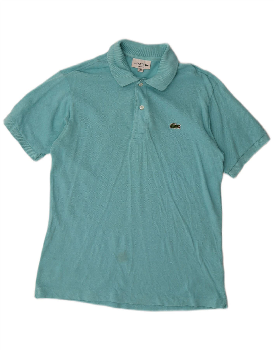 Lacoste Herren-Poloshirt mit klassischer Passform, Größe 3, klein, blaue Baumwolle