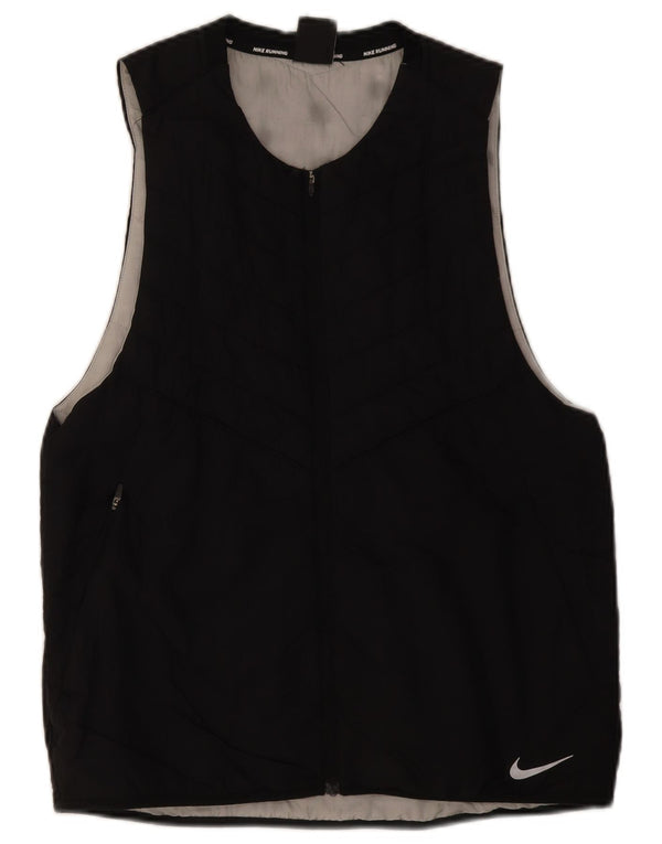 Nike Herren-Laufweste UK 38 Mittelschwarzes Nylon