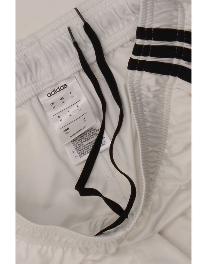 Adidas Damen Climalite Sport Shorts UK 12 Medium Weiß Polyester