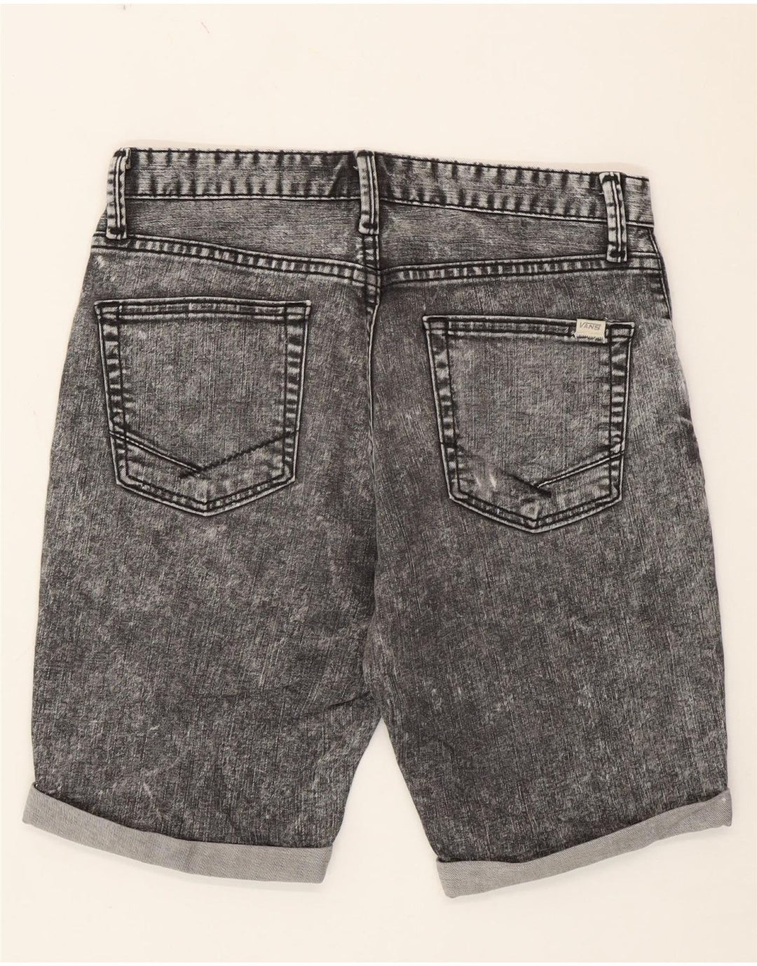 Vans Damen-Jeansshorts in Acid-Waschung W28 Mittelgrau