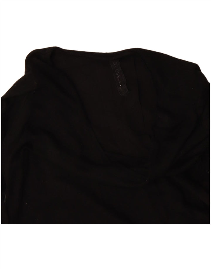 Guess Damen Blusentop UK 14 Medium Schwarz