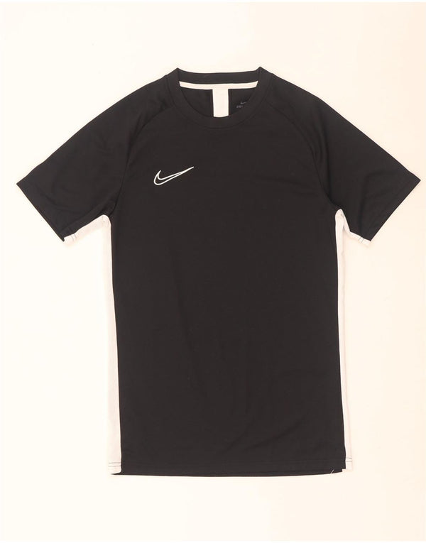 Nike Herren Dri Fit T-Shirt Top Small Schwarz Farbblock