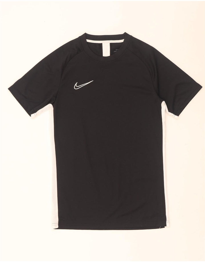 Nike Herren Dri Fit T-Shirt Top Small Schwarz Farbblock