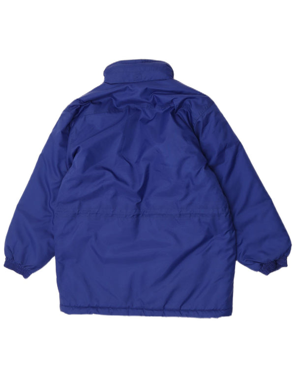 Lotto Wattierte Jacke mit Kapuze für Jungen, 15–16 Jahre, 2XL, blaues Nylon
