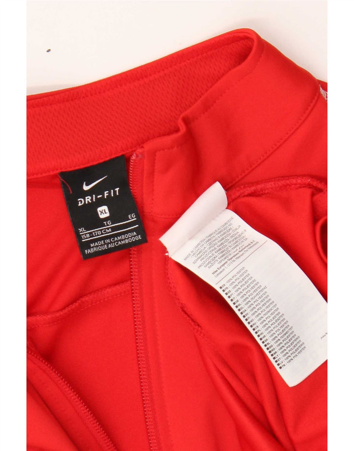 Nike Dri-Fit-Trainingsanzug-Oberteil für Jungen, 13–14 Jahre, XL, rotes Polyester