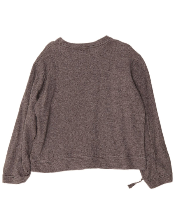 Zara Damen-Sweatshirt in Übergröße, Gr. 10, Größe S, Grau meliert