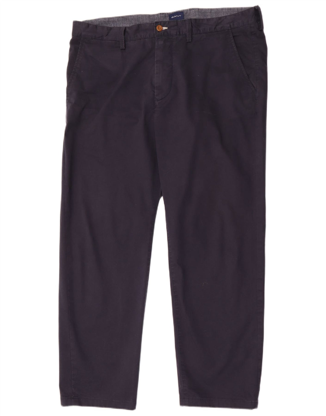 Gant Herren Regular Chinohose W38 L30 Marineblaue Baumwolle