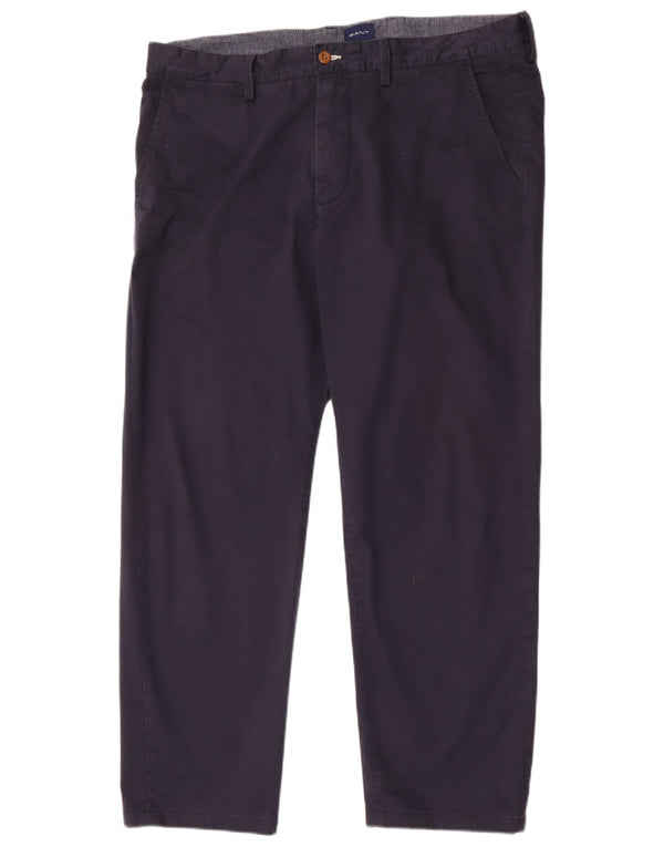Gant Herren Regular Chinohose W38 L30 Marineblaue Baumwolle