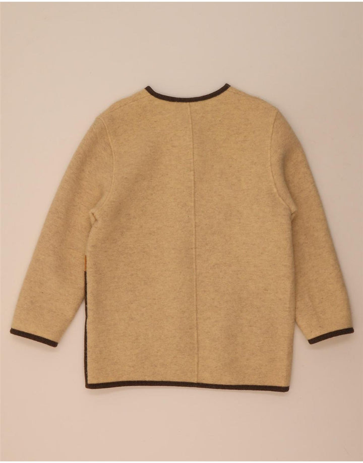 Sigi Scheiber Damen Übergroßer Cardigan-Pullover EU 36 Small Beige