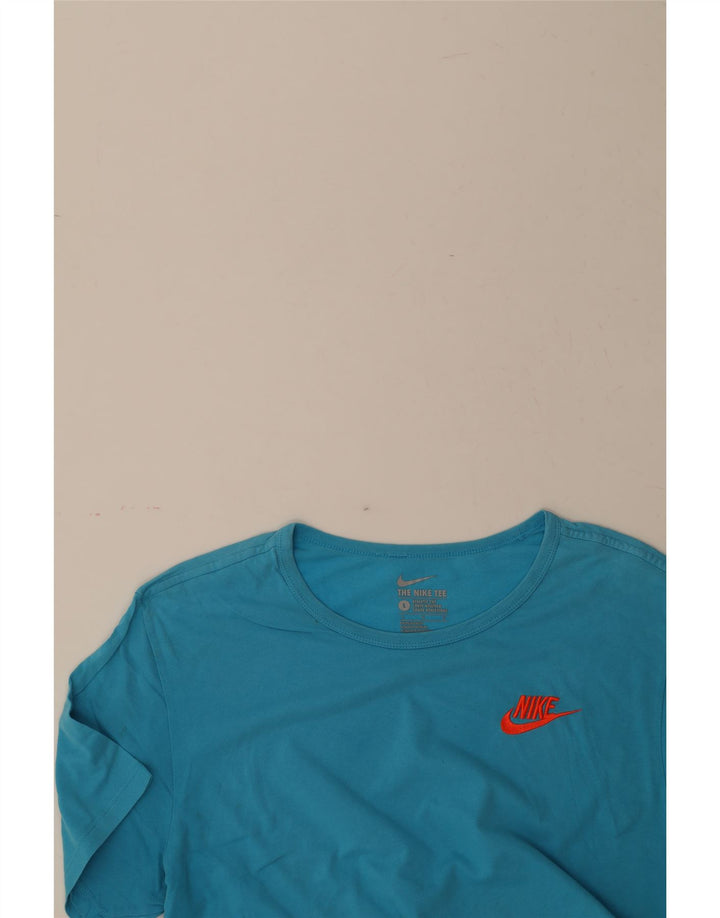 NIKE Mens Athletic Cut T-Shirt Top Large Blue Vintage Nike and Second-Hand Nike from Messina Hembry 