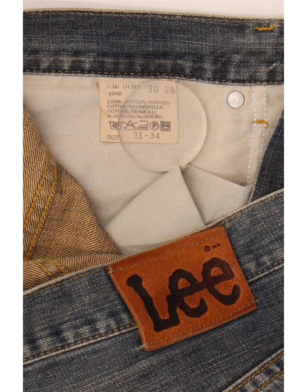 Lee Herren Loose Jeans W31 L28 Blaue Baumwolle