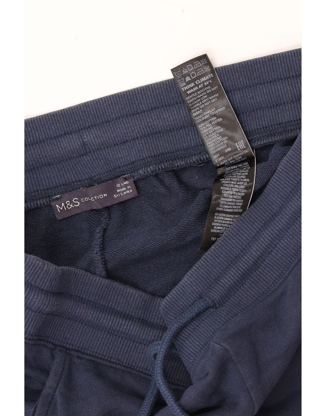 Marks & Spencer Damen-Trainingshose, Jogginghose, Größe M, Marineblau, Größe 42