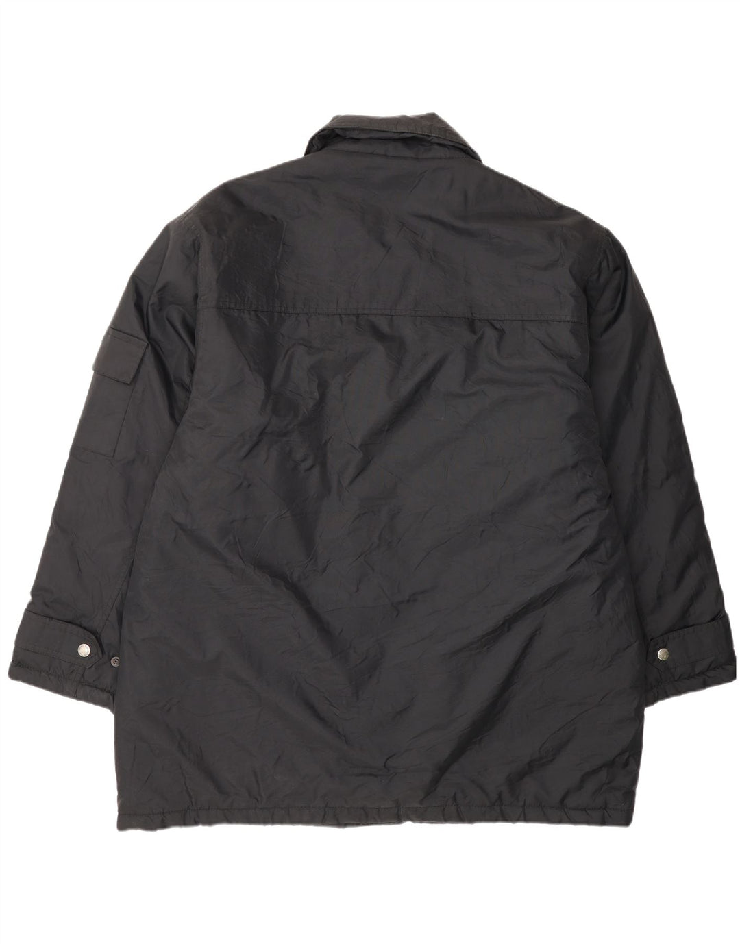 Valentino Herren-Windbreaker-Mantel IT 54 2XL Schwarz Polyamid