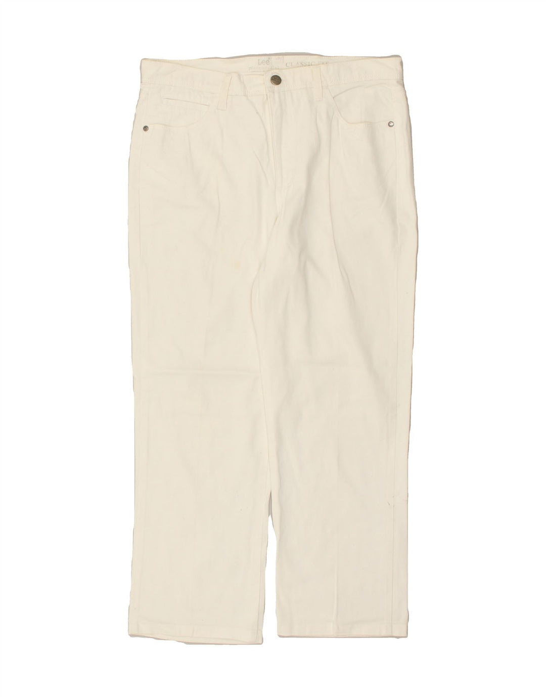 LEE Womens Straight Jeans W36 L27  White | Vintage Lee | Thrift | Second-Hand Lee | Used Clothing | Messina Hembry 