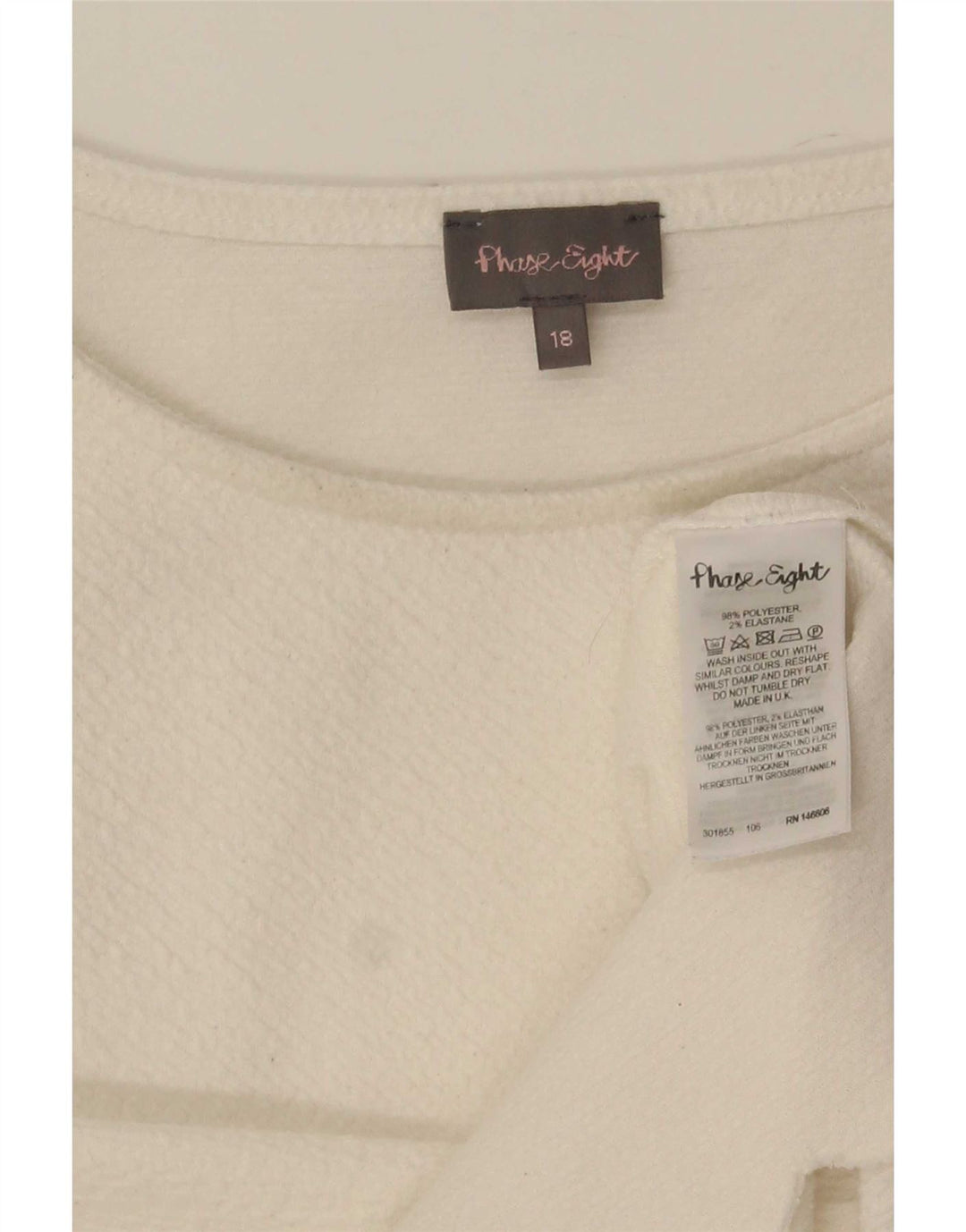 Phase Eight Damen-Blusenoberteil, UK 18, XL, gebrochenes Weiß, Polyester