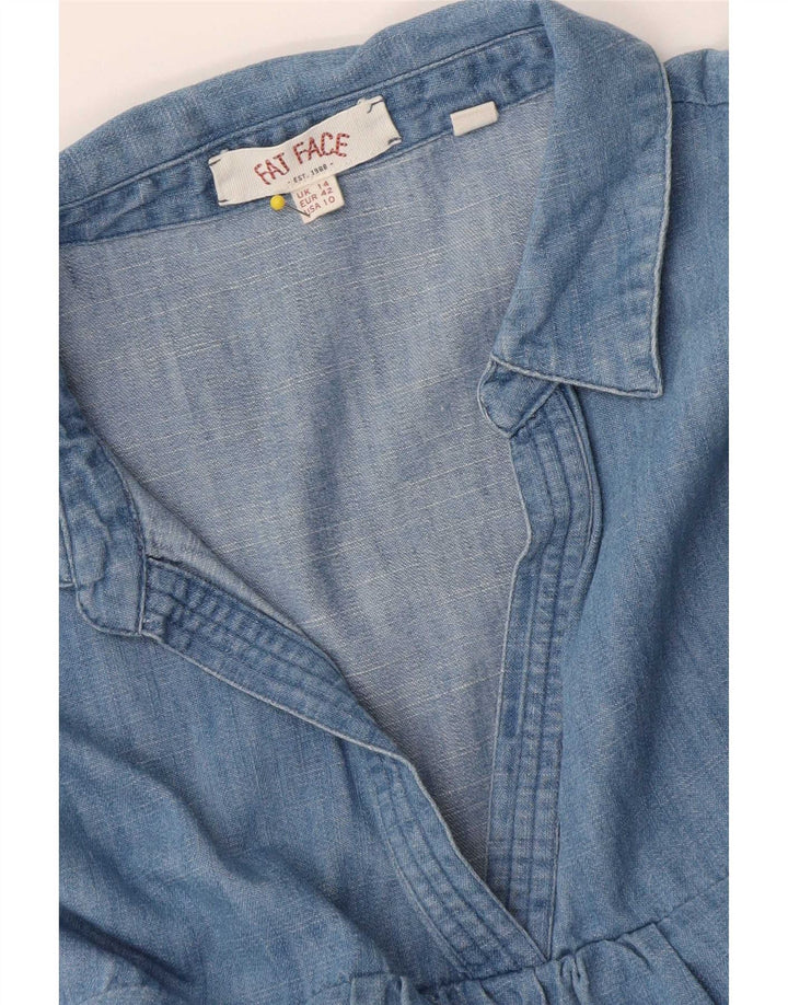 Fat Face Damen-Jeanskleid, Größe 44, Blau