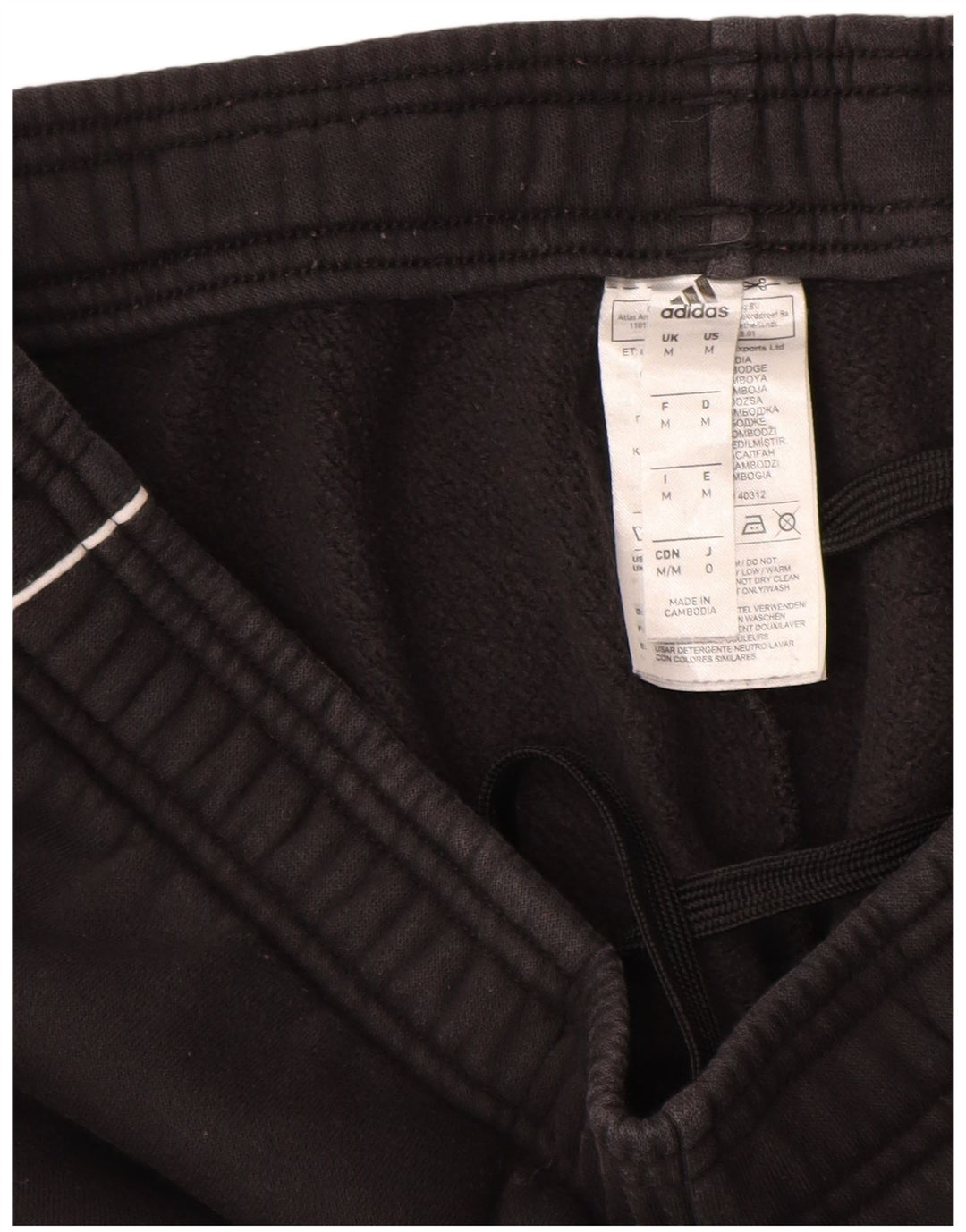 Adidas Herren-Trainingshose, Jogginghose, mittelschwarz, Baumwolle