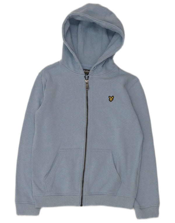 LYLE & SCOTT Kapuzenpullover mit Reißverschluss für Jungen, 12–13 Jahre, blaue Baumwolle