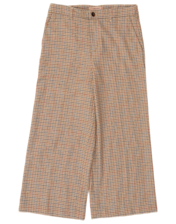 Twinset Damen Milano Cropped-Hose IT 44 Medium W30 L23 Beige