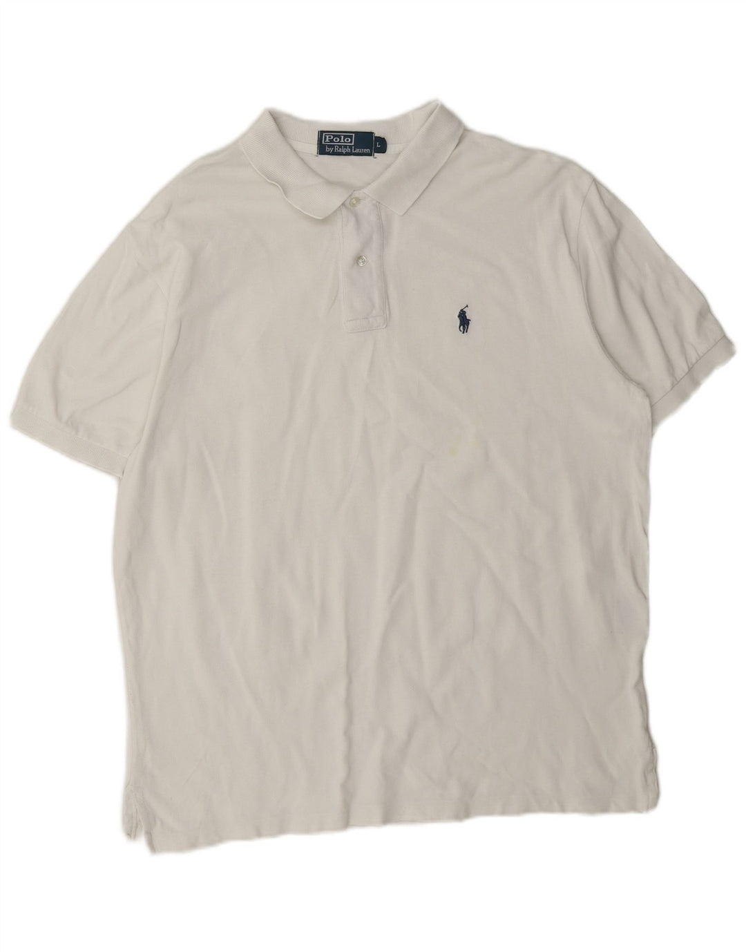 Polo Ralph Lauren Herrenhemd, groß, aus weißer Baumwolle