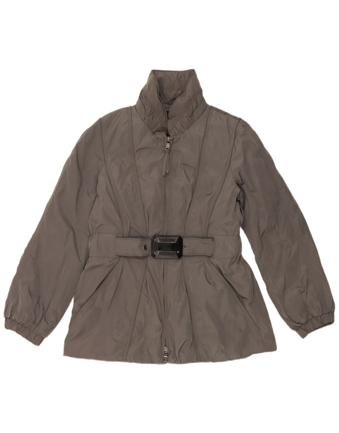 ZARA Damen Wattierte Jacke UK 18 XL Grau