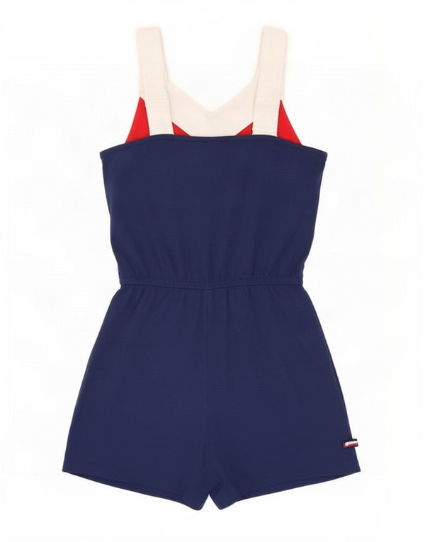 Tommy Hilfiger Playsuit für Mädchen, 10–11 Jahre, Größe L, Marineblau, Farbblock