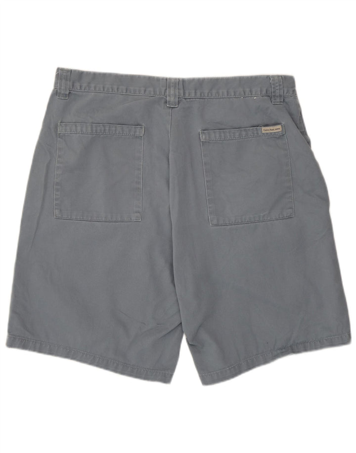 Calvin Klein Herren Chinoshorts W34 Große graue Baumwolle